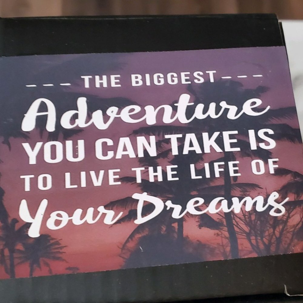 Live the Life of Your Dreams Adventure 4 in 1 Can Cooler 14oz Tumbler 🎉sale